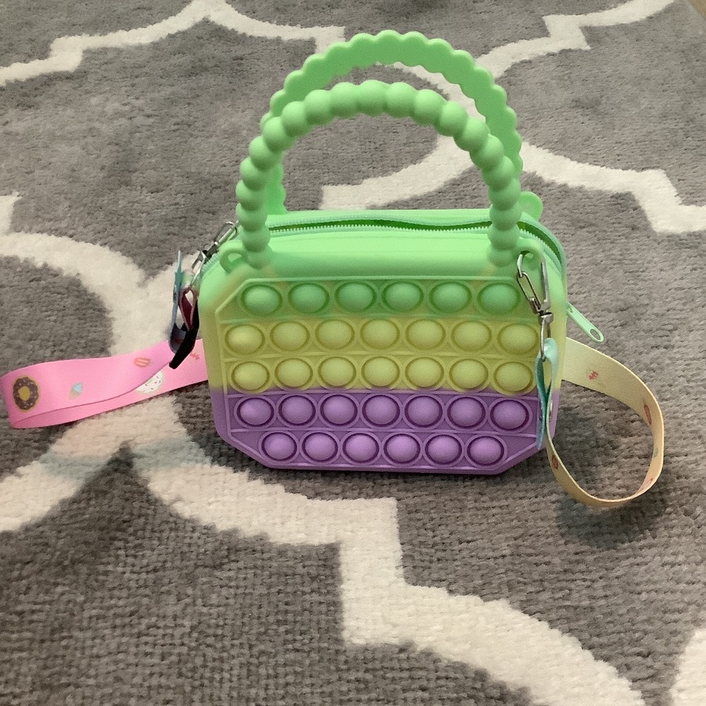Pop it purse, colorful, kids, toy